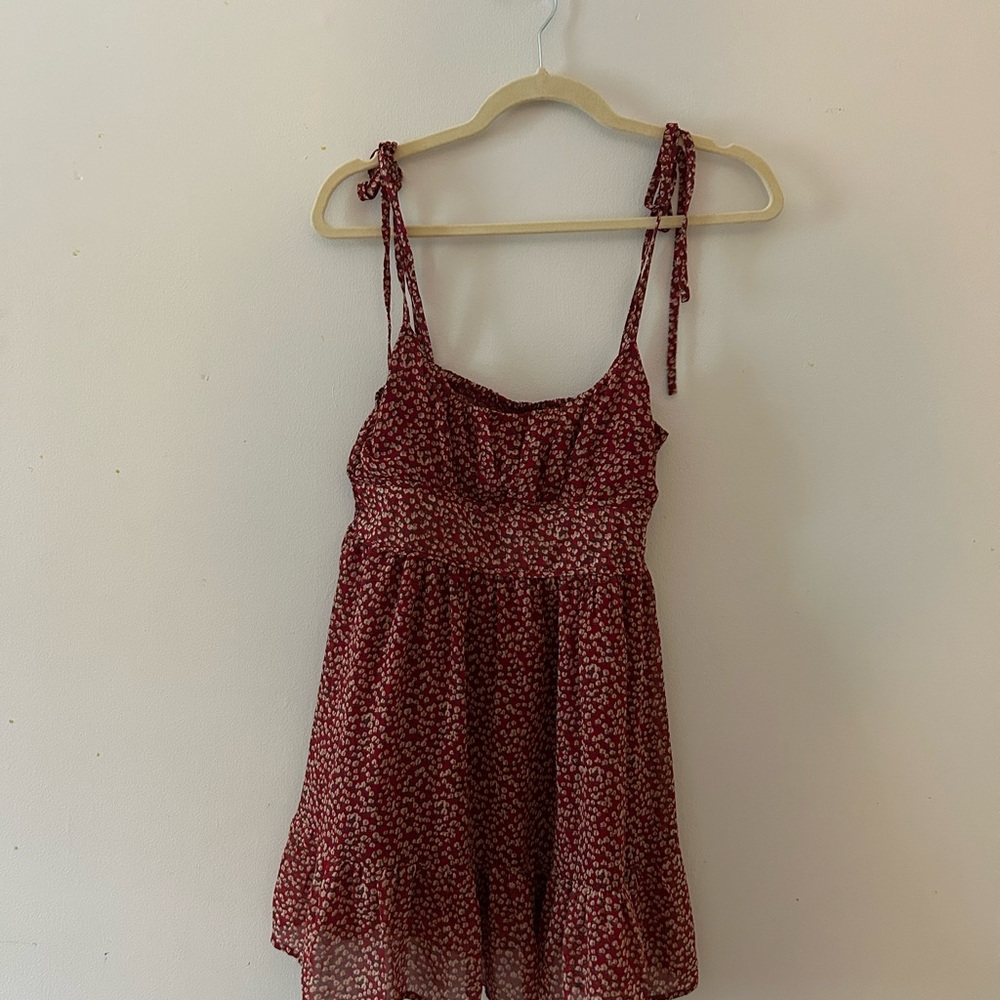 Princess Polly Red Floral Mini Dress